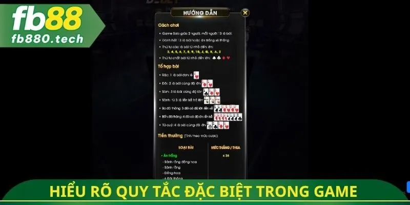Hiểu rõ quy tắc đặc biệt trong game